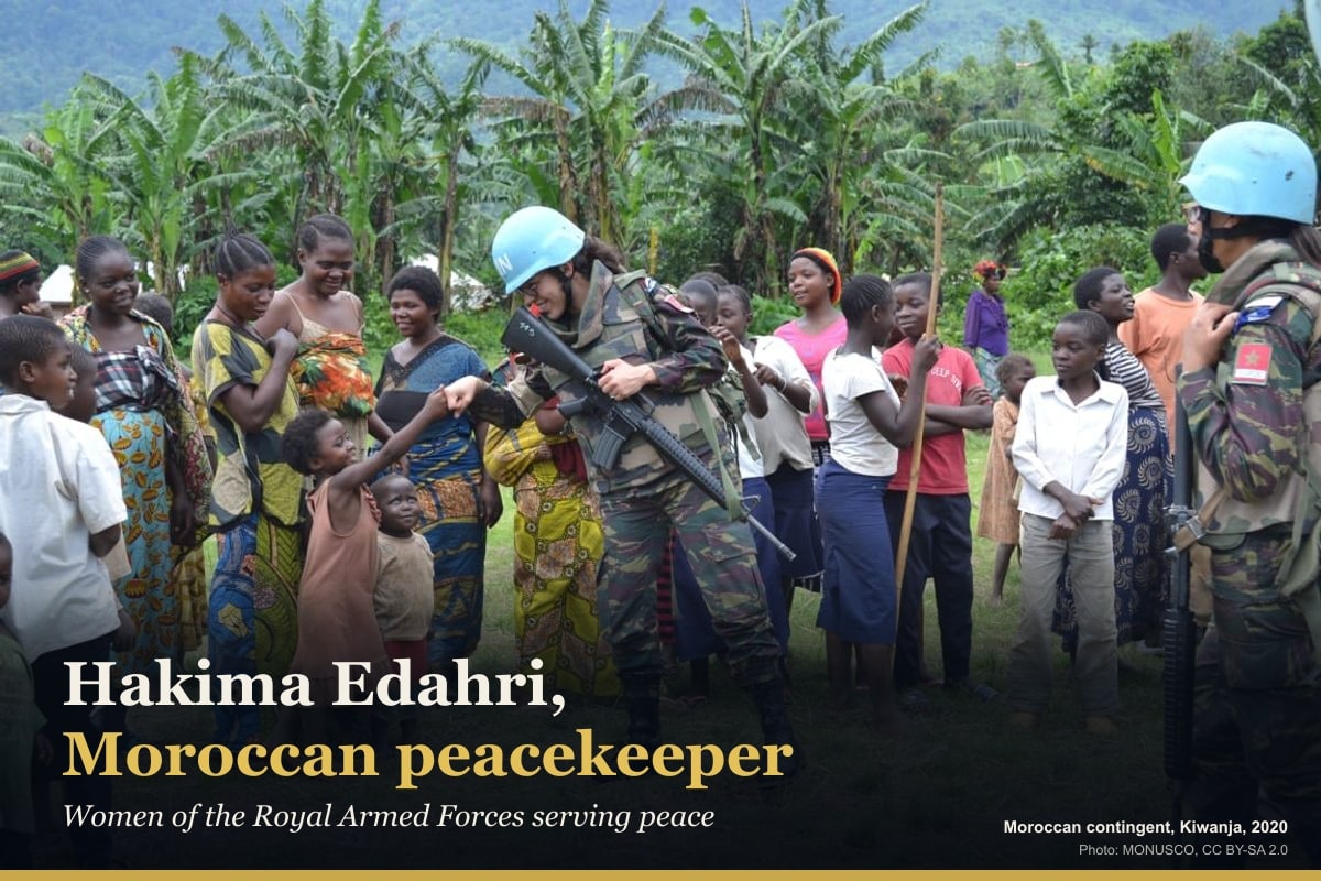 Commander Hakima Edahri, Moroccan peacekeeper in Goma: the women of the Royal Armed Forces serving peace