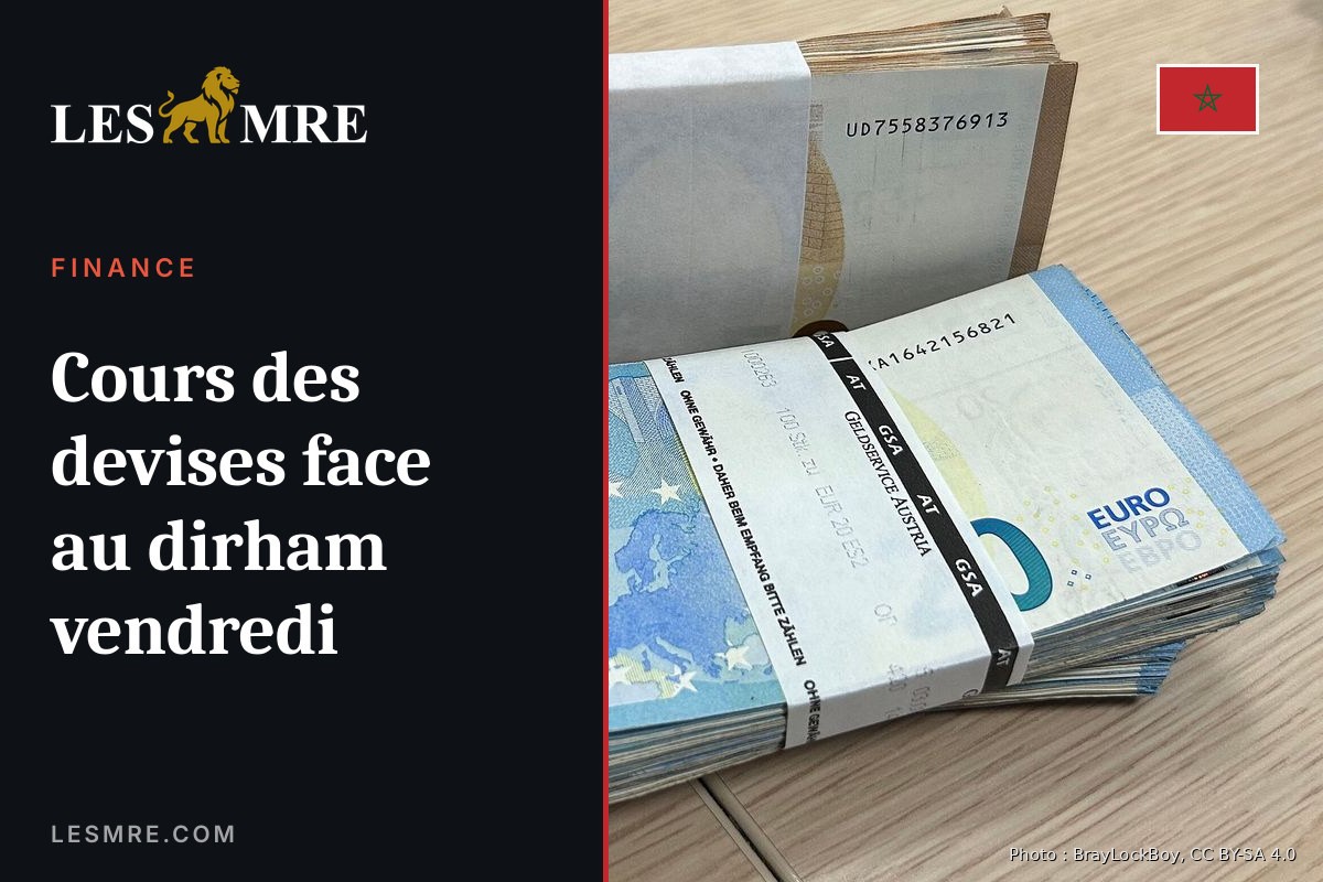 Cours des devises face au dirham vendredi