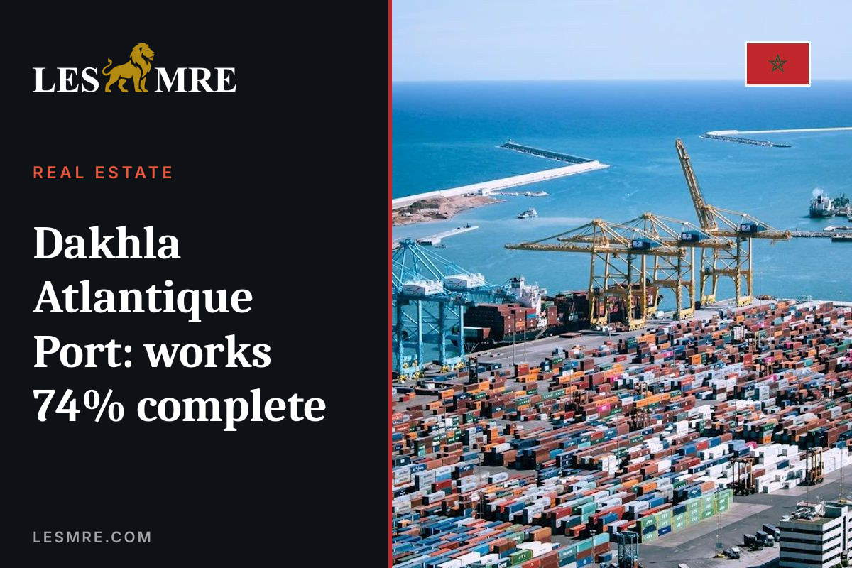 Dakhla Atlantique Port: works 74% complete