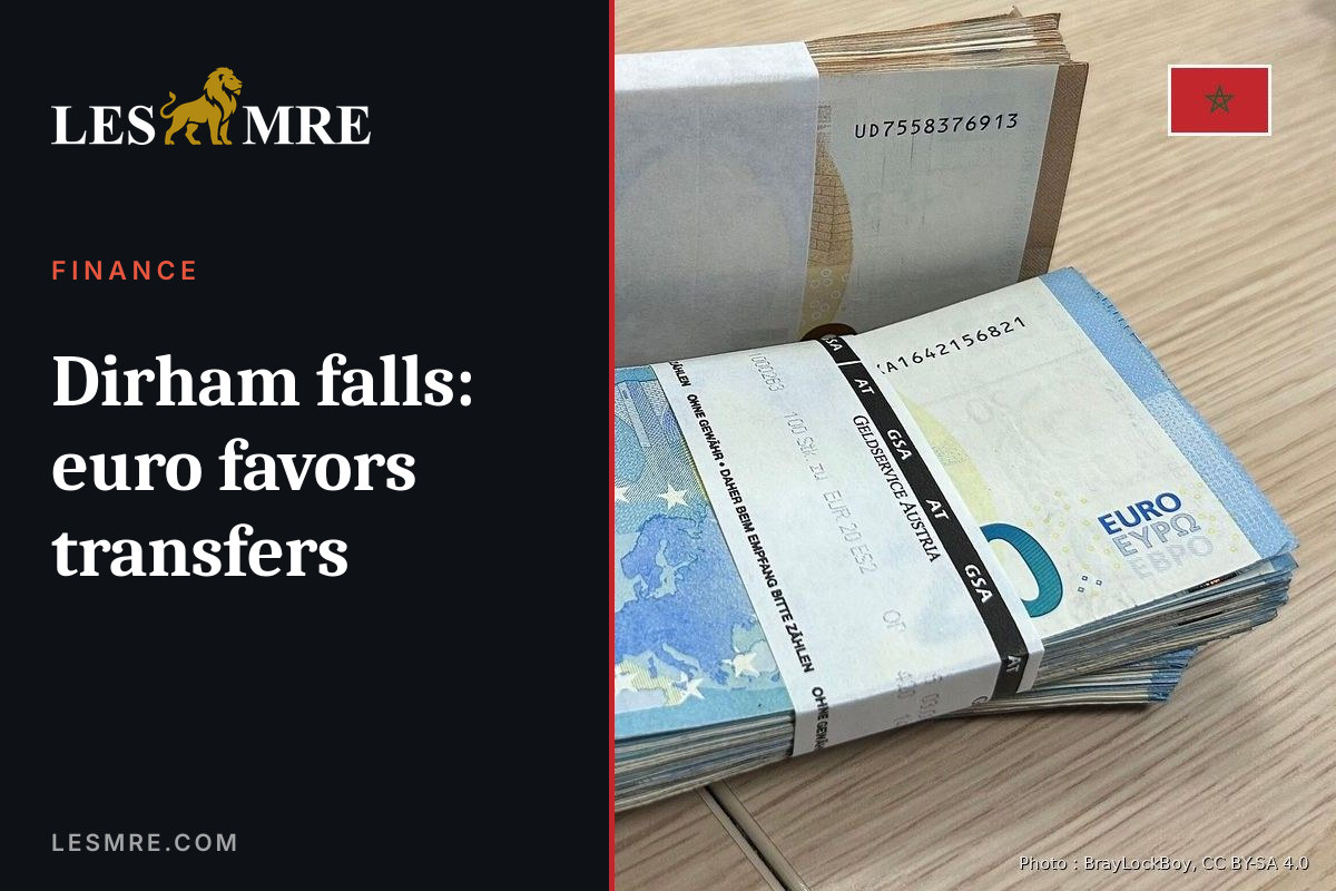 Dirham falls: euro favors transfers
