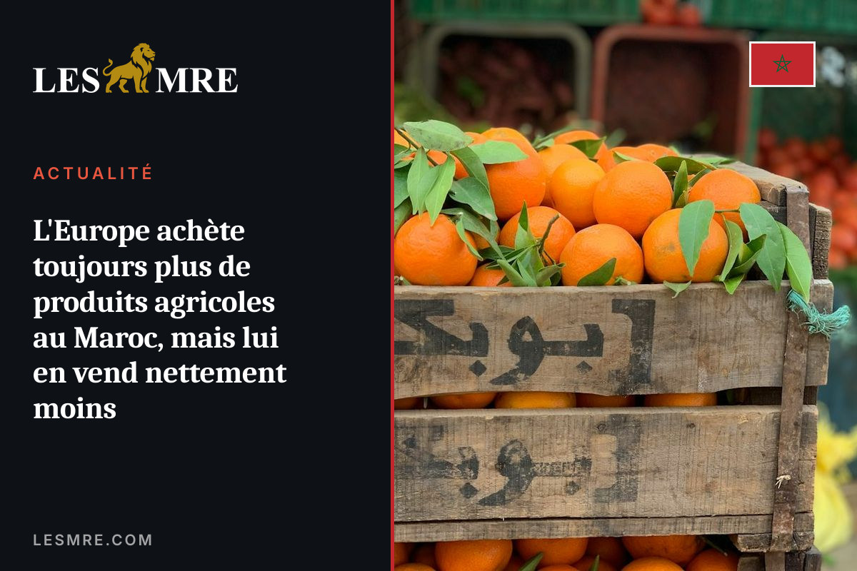 Europe buys more farm products from Morocco, but sells far less to it