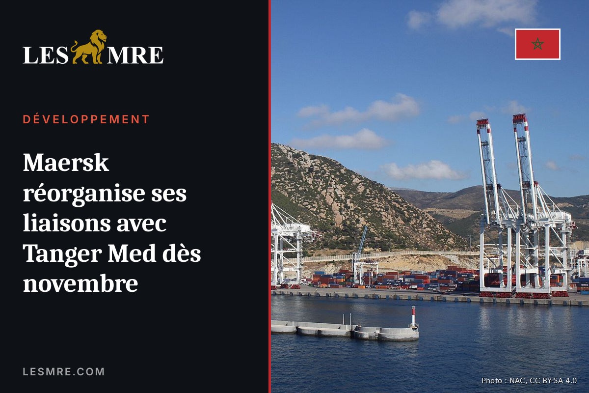 Maersk réorganise ses liaisons avec Tanger Med dès novembre