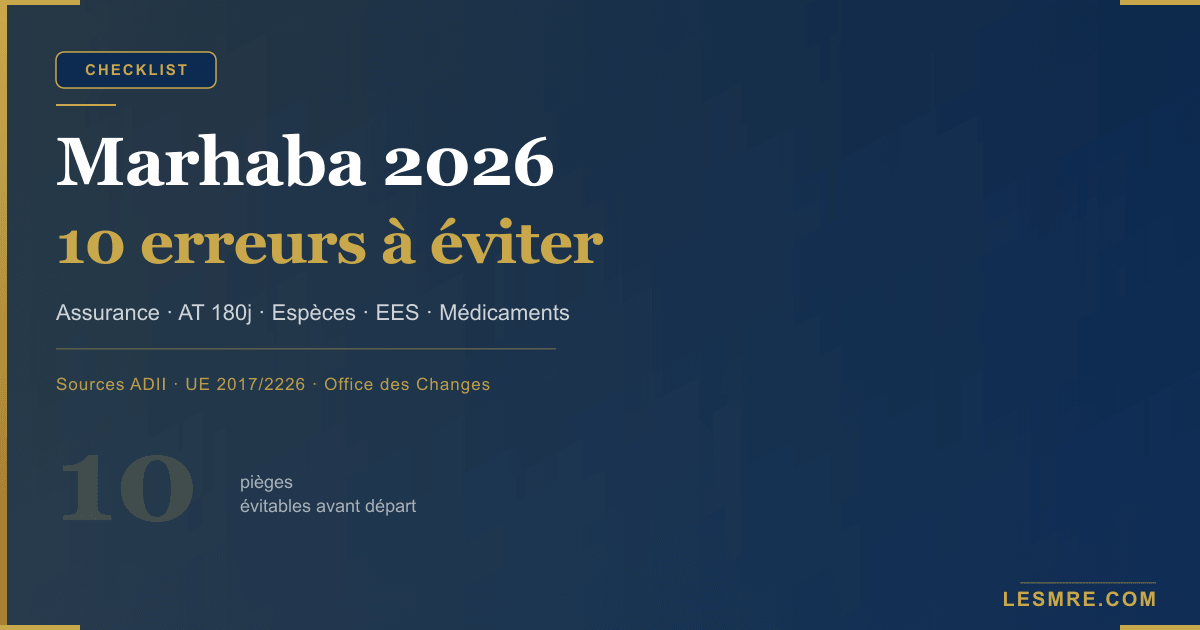 Marhaba 2026: 10 mistakes to avoid before and during the crossing (MRE checklist)