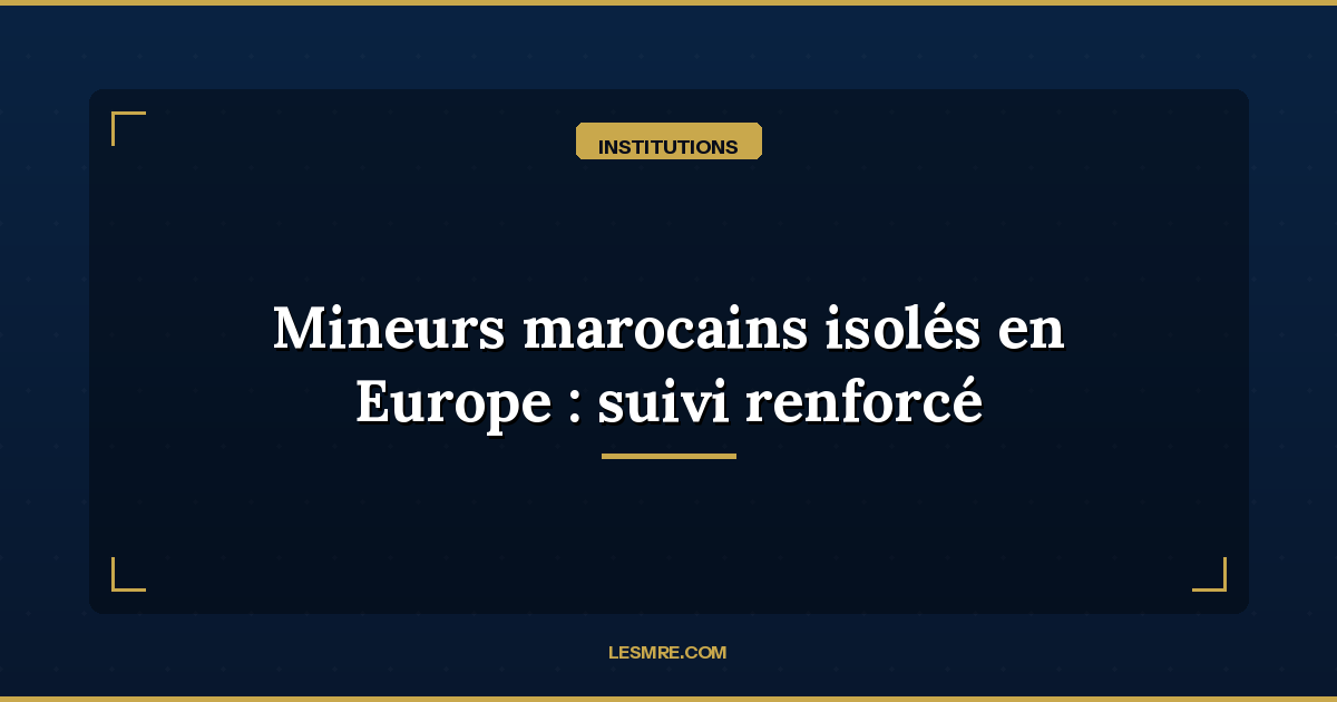 Moroccan Minors Alone in Europe: Rabat Strengthens Consular Monitoring