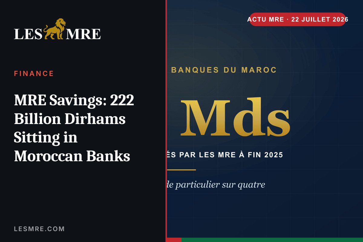 MRE Savings: 222 Billion Dirhams Sitting in Moroccan Banks